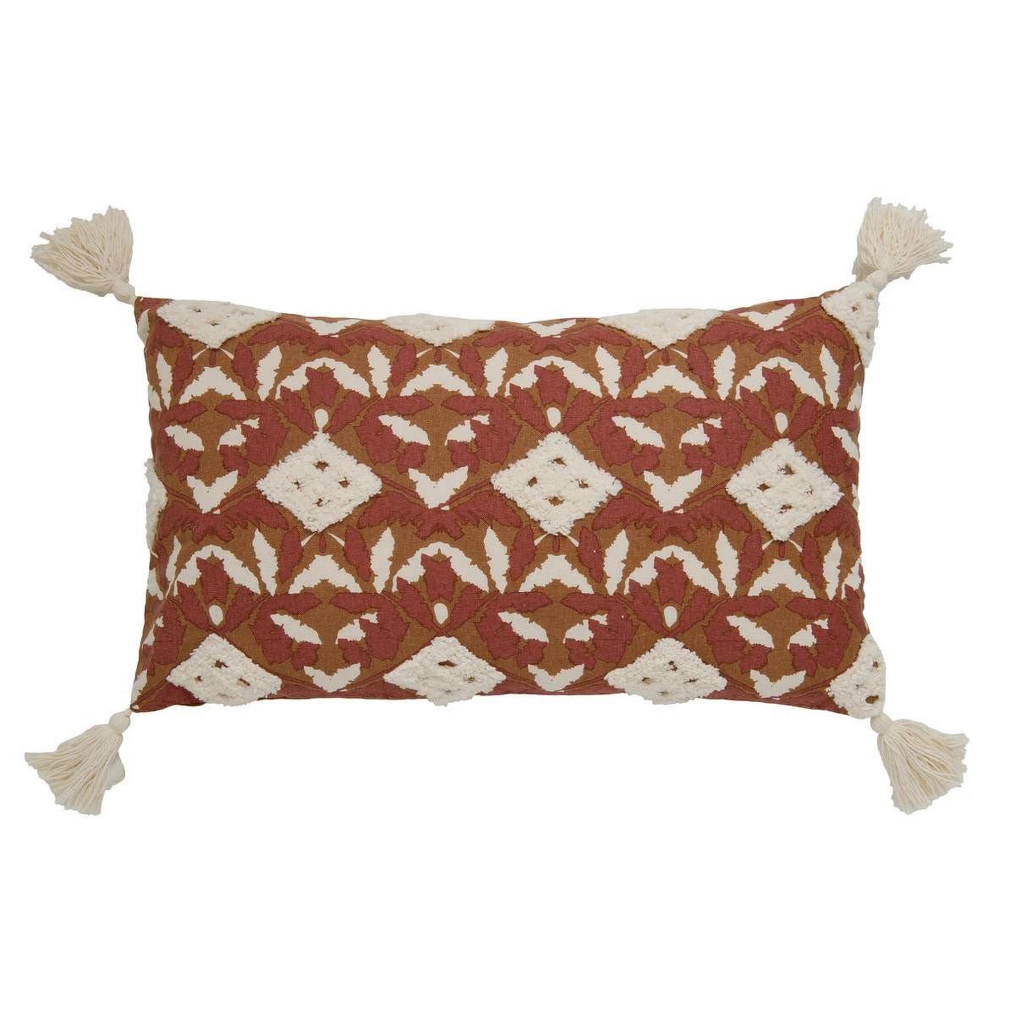 ATMOSPHERA Housse de coussin déco  sienna  30x50cm terracotta