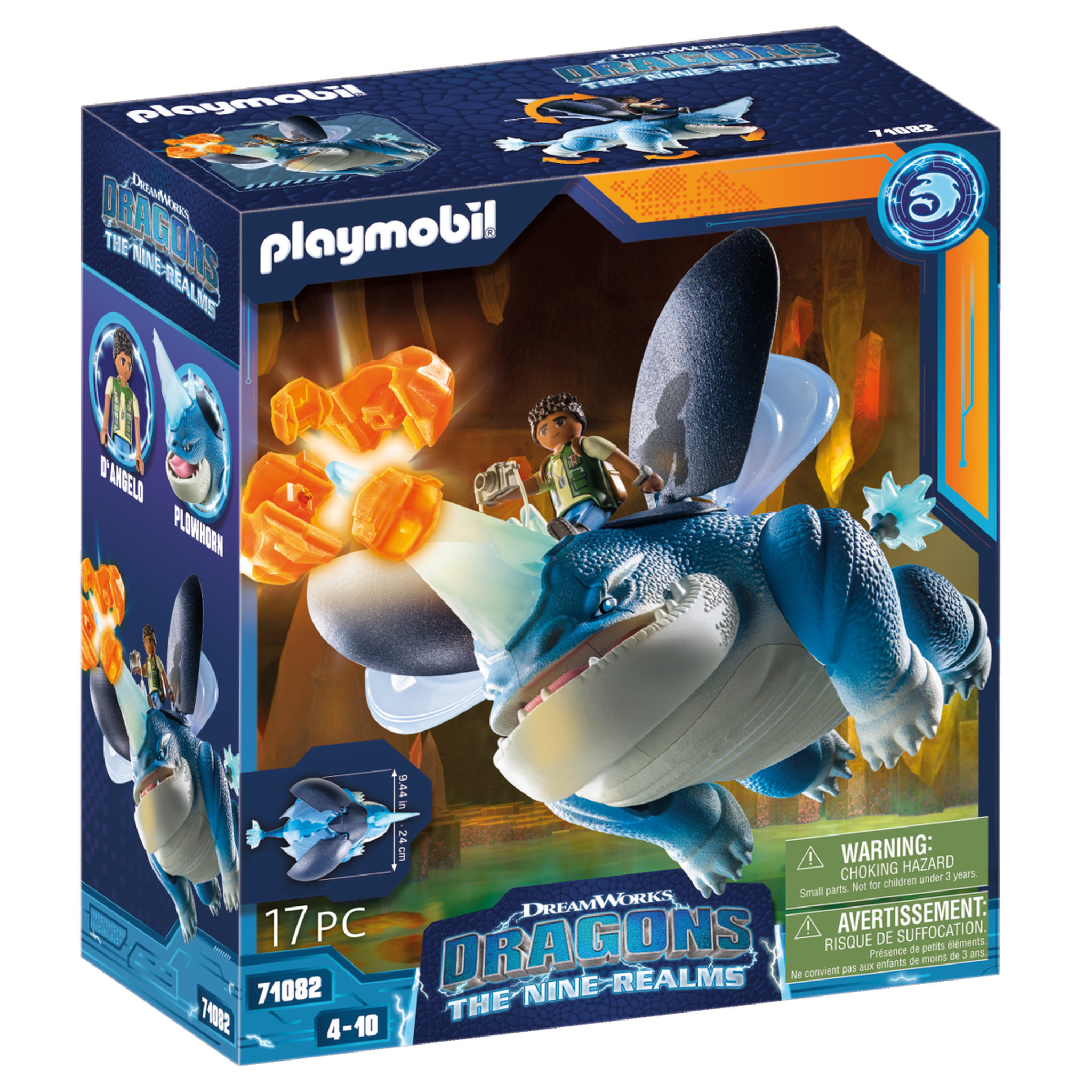 PLAYMOBIL 71082 - Dragons Nine Realms Plowhorn & D'Angelo