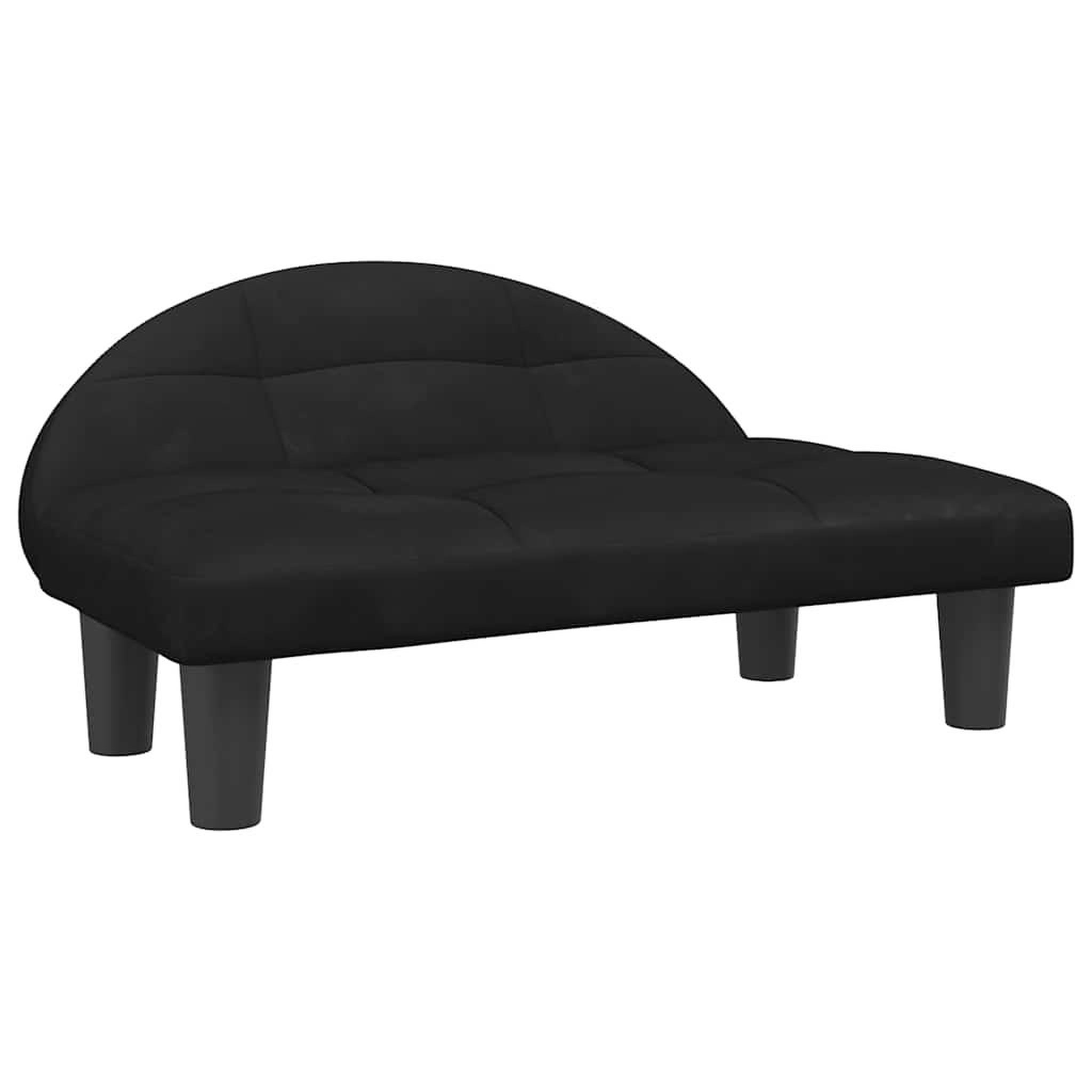 Voir la diapositive 2 : VIDAXL Lit pour chien noir 70x52x30 cm velours