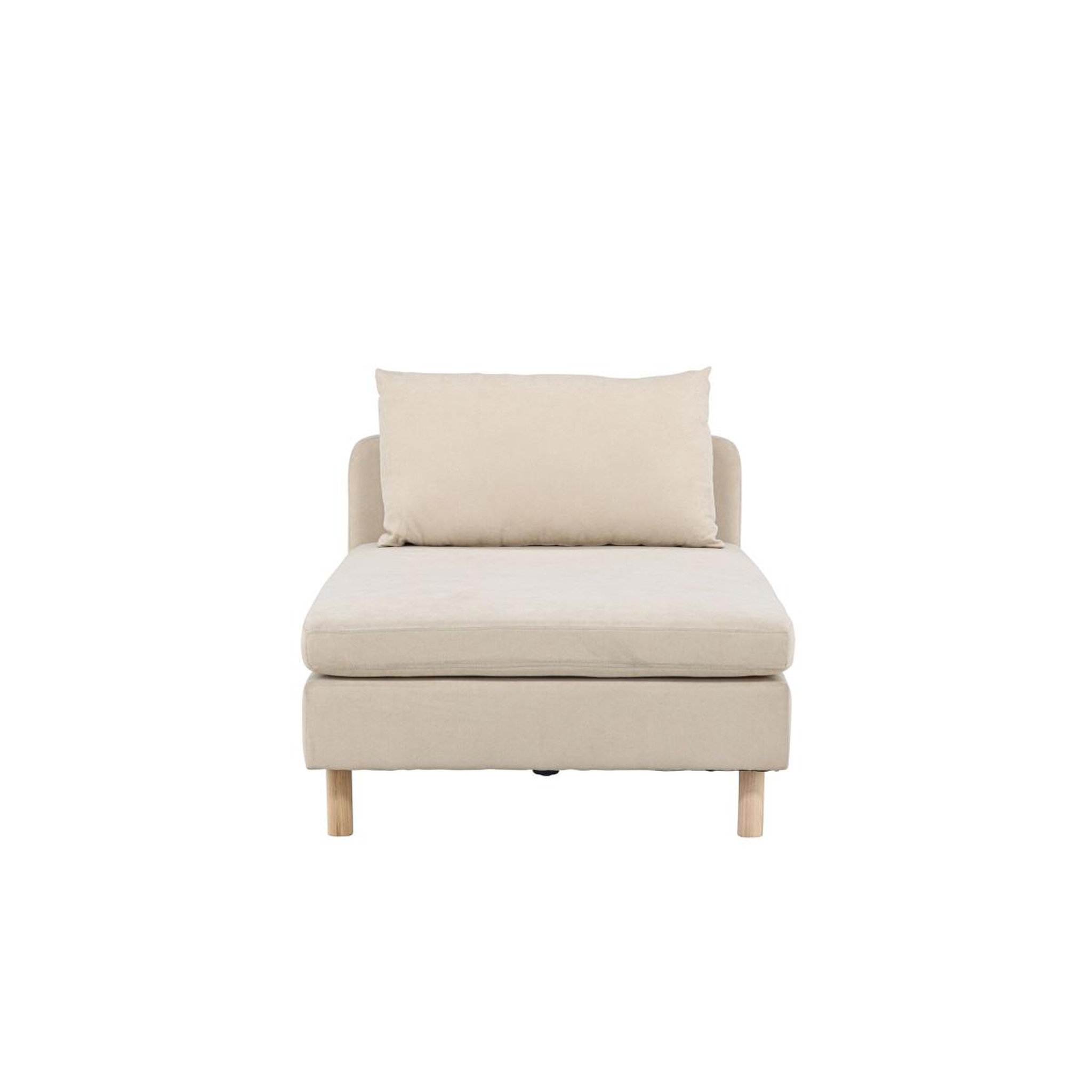 Voir la diapositive 2 : Paris Prix Module de canapé méridienne  zero  152cm beige