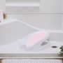 Voir la diapositive 4 : MARKET24 Transat - Anneau INGENUITY  de bain bébé fille antidérapant, de 0 a 6 mois ou 9kg, transat perforé pour laisser couler l'eau, Rose