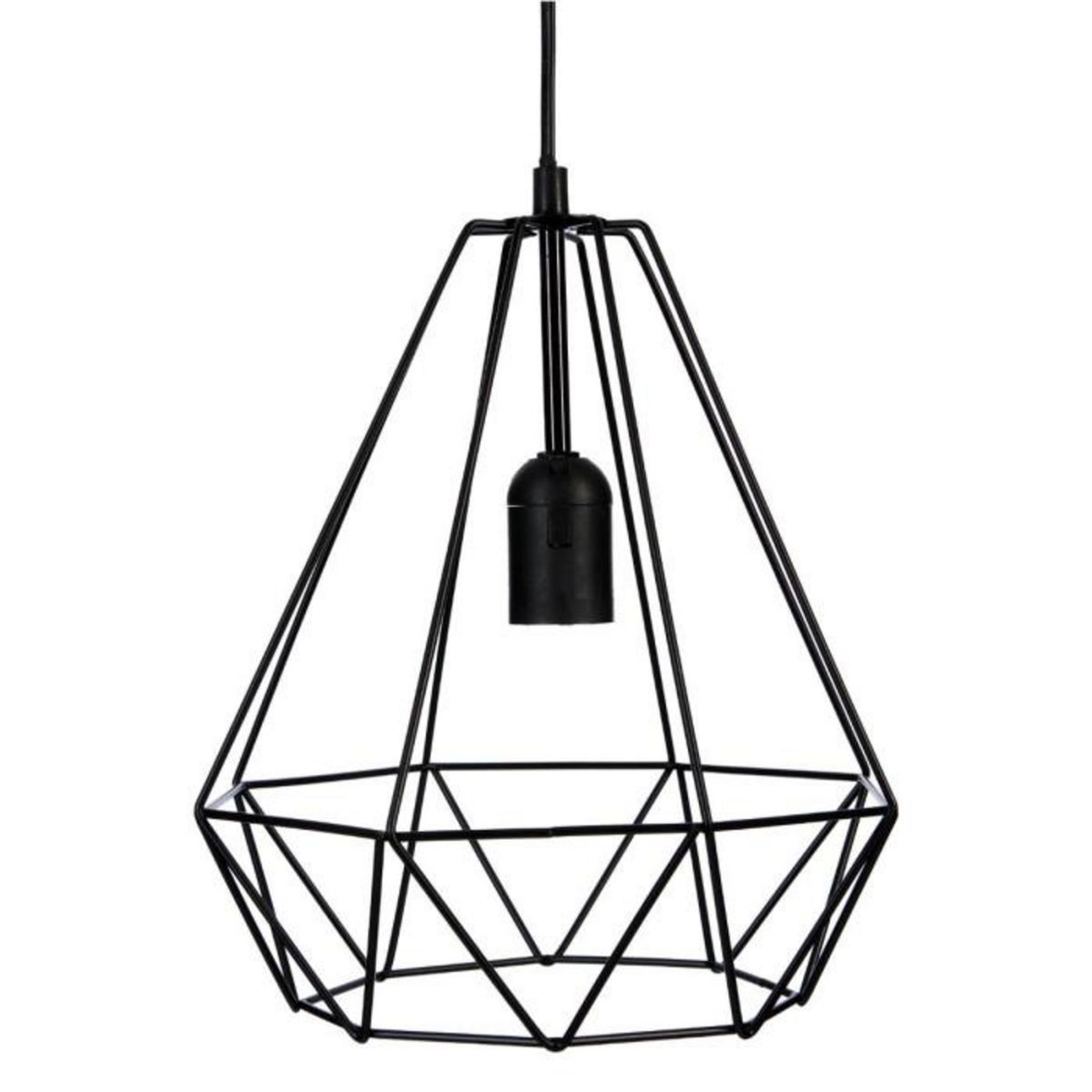 ATMOSPHERA Lampe Suspension Métal 26cm Noir