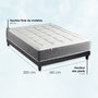 Voir la diapositive 5 : IDLITERIE Ensemble Matelas Ressort 7 zones H.28cm + Sommier Fabriqué en France MAX 160 x 200
