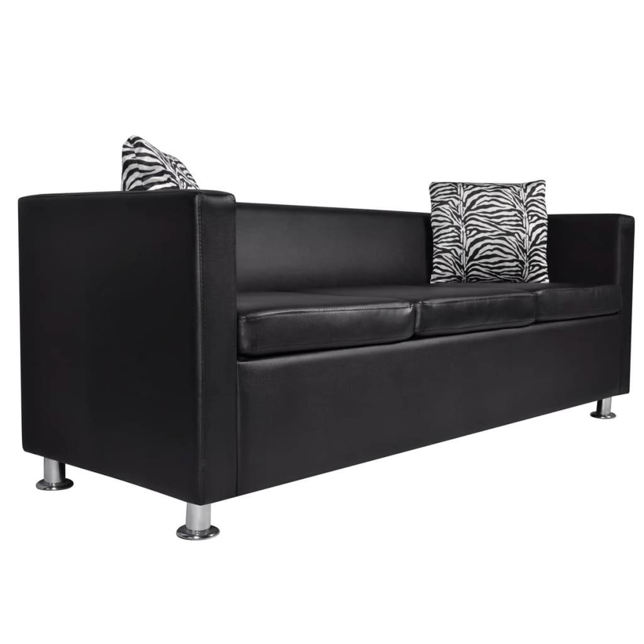 Voir la diapositive 4 : VIDAXL Jeu de canape a 2 places et a 3 places et fauteuil Noir