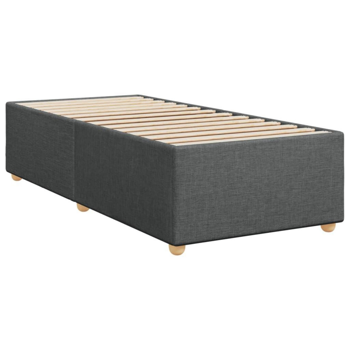 VIDAXL Cadre de lit sans matelas gris fonce 80x200 cm tissu