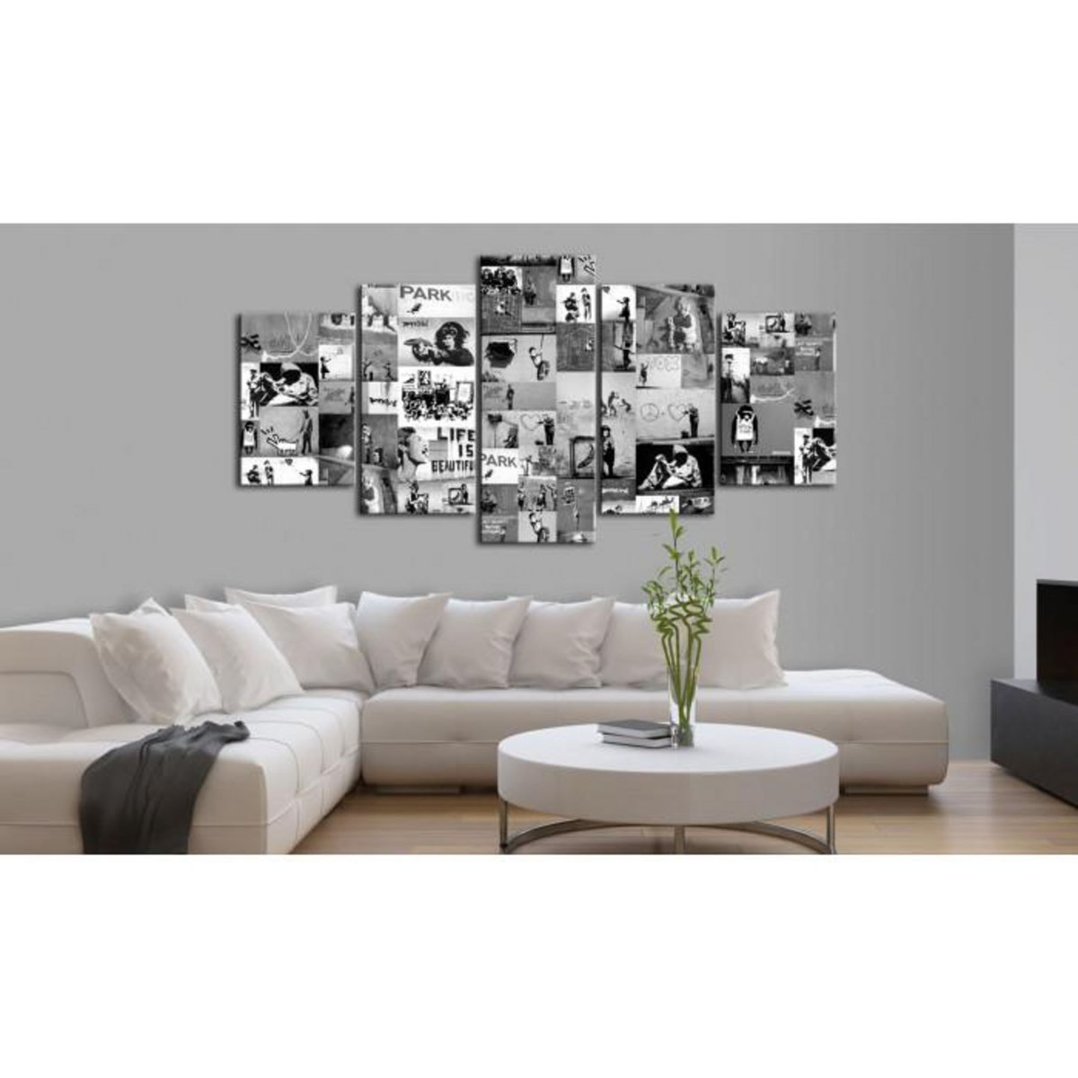 Paris Prix Tableau Imprimé  Banksy - Graffiti Collage IV