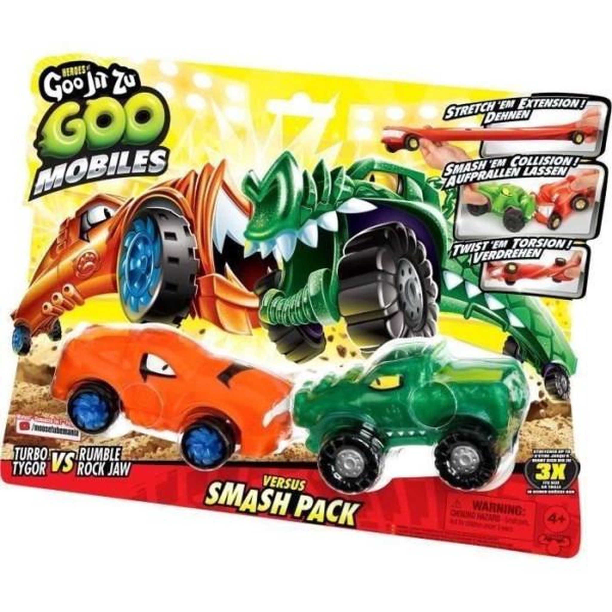 Voir la diapositive 5 : MOOSE TOYS Véhicules miniatures - MOOSE TOYS - GOO MOBILES - TURBO TYGER VS RUMBLER JAW