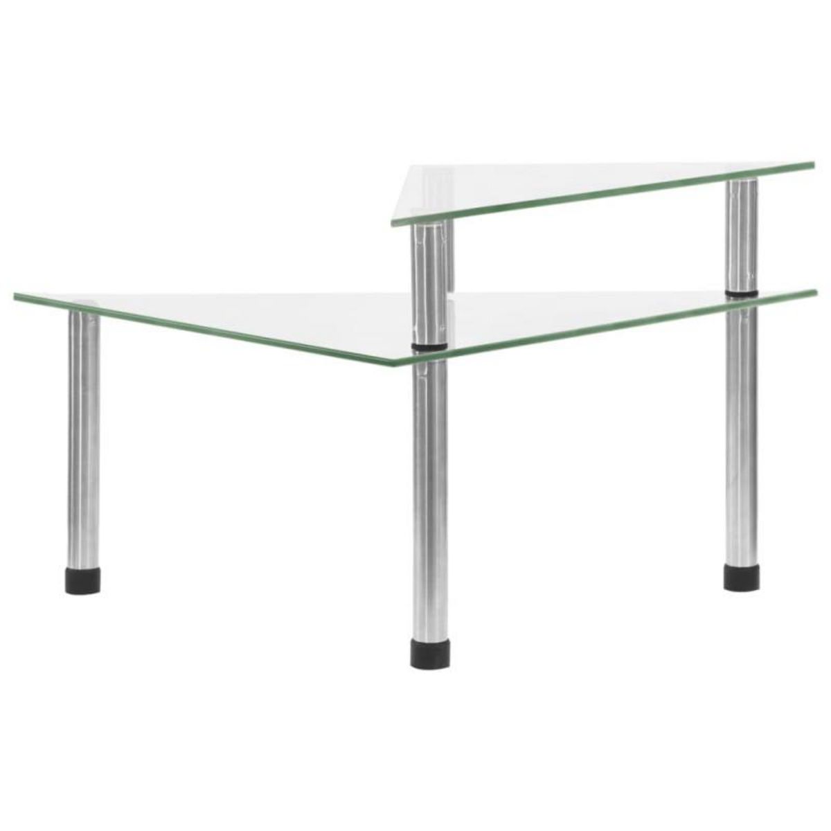 VIDAXL Étagère de cuisine Transparent 49,5x35x19 cm Verre trempé