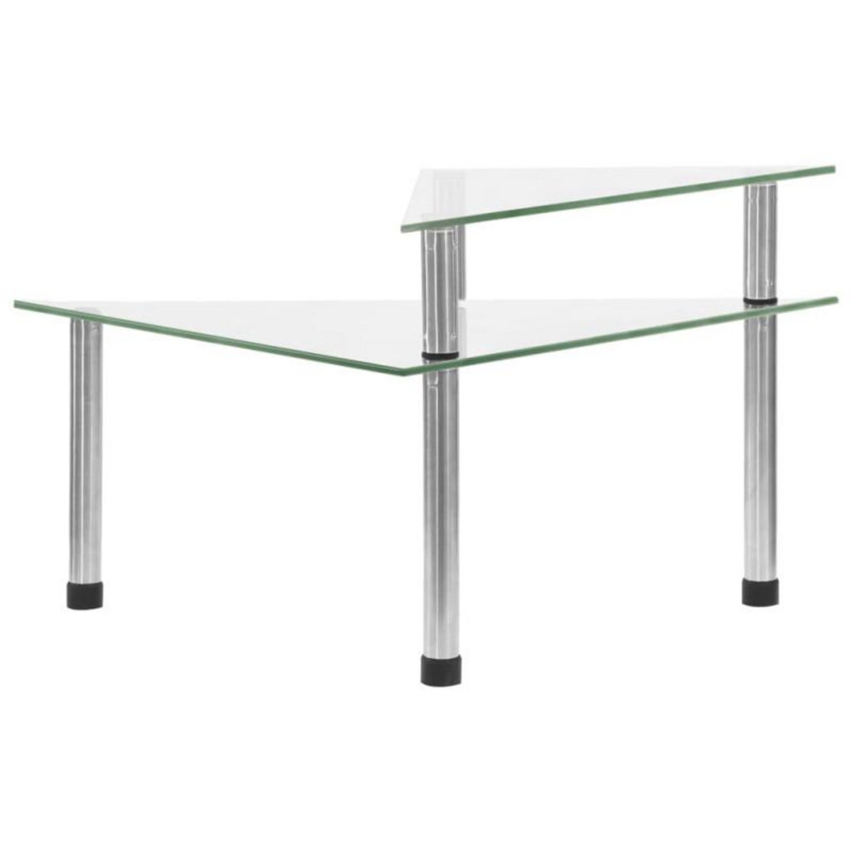 VIDAXL Étagère de cuisine Transparent 49,5x35x19 cm Verre trempé