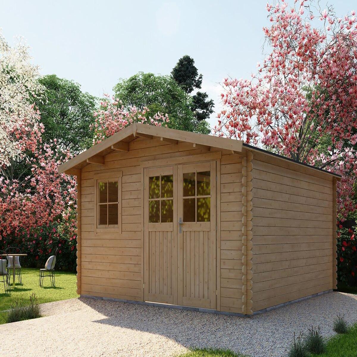 Habitat et Jardin Abri de jardin bois  Belval  - 19 m² - 28 mm