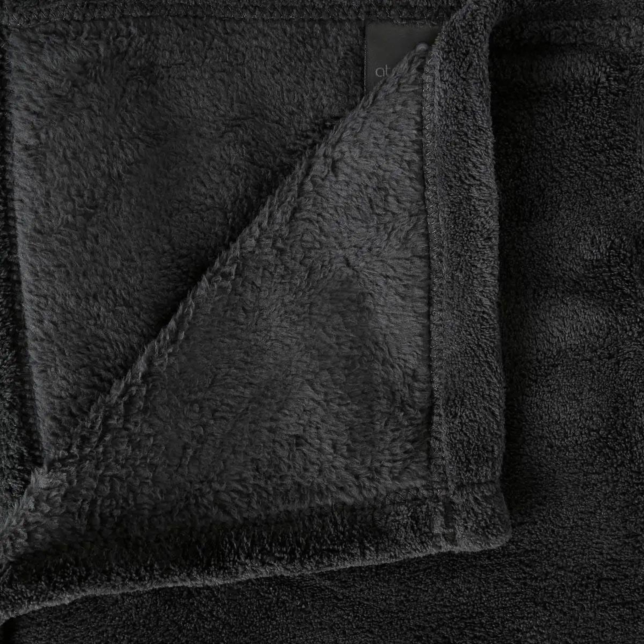 Voir la diapositive 2 : ATMOSPHERA Plaid microfibre  doa  180x230cm gris foncé