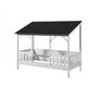 Voir la diapositive 2 : Paris Prix Pack - Lit Cabane Enfant & Sommier  Housebed III  90x200cm Blanc & Noir