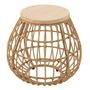 Voir la diapositive 1 : Paris Prix Table d'Appoint Design  Panier  50cm Naturel