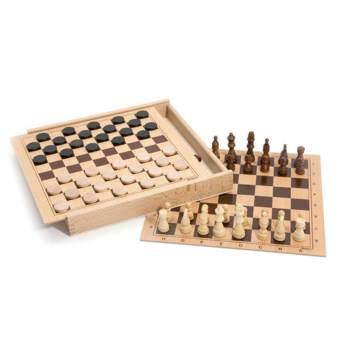 JeuJura Coffret d echecs et de dames