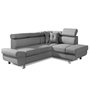 Voir la diapositive 1 : BEST MOBILIER Lisbona - canapé d'angle droit convertible - 5 places - avec têtières