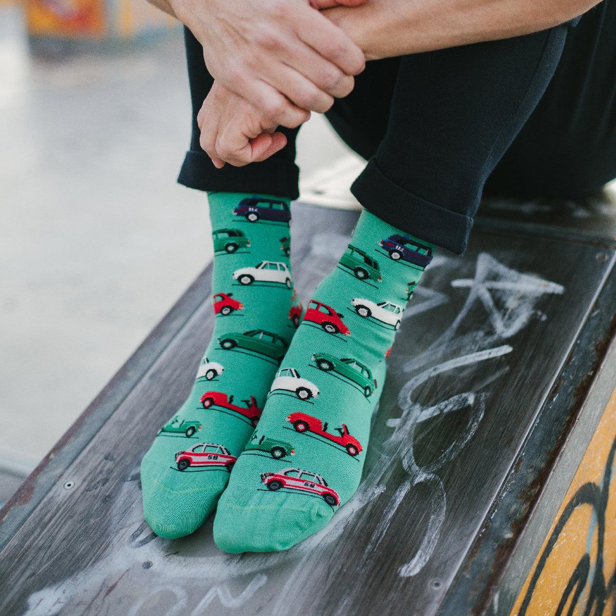 Voir la diapositive 6 : SOCK AFFAIRS Chaussettes fiat 500