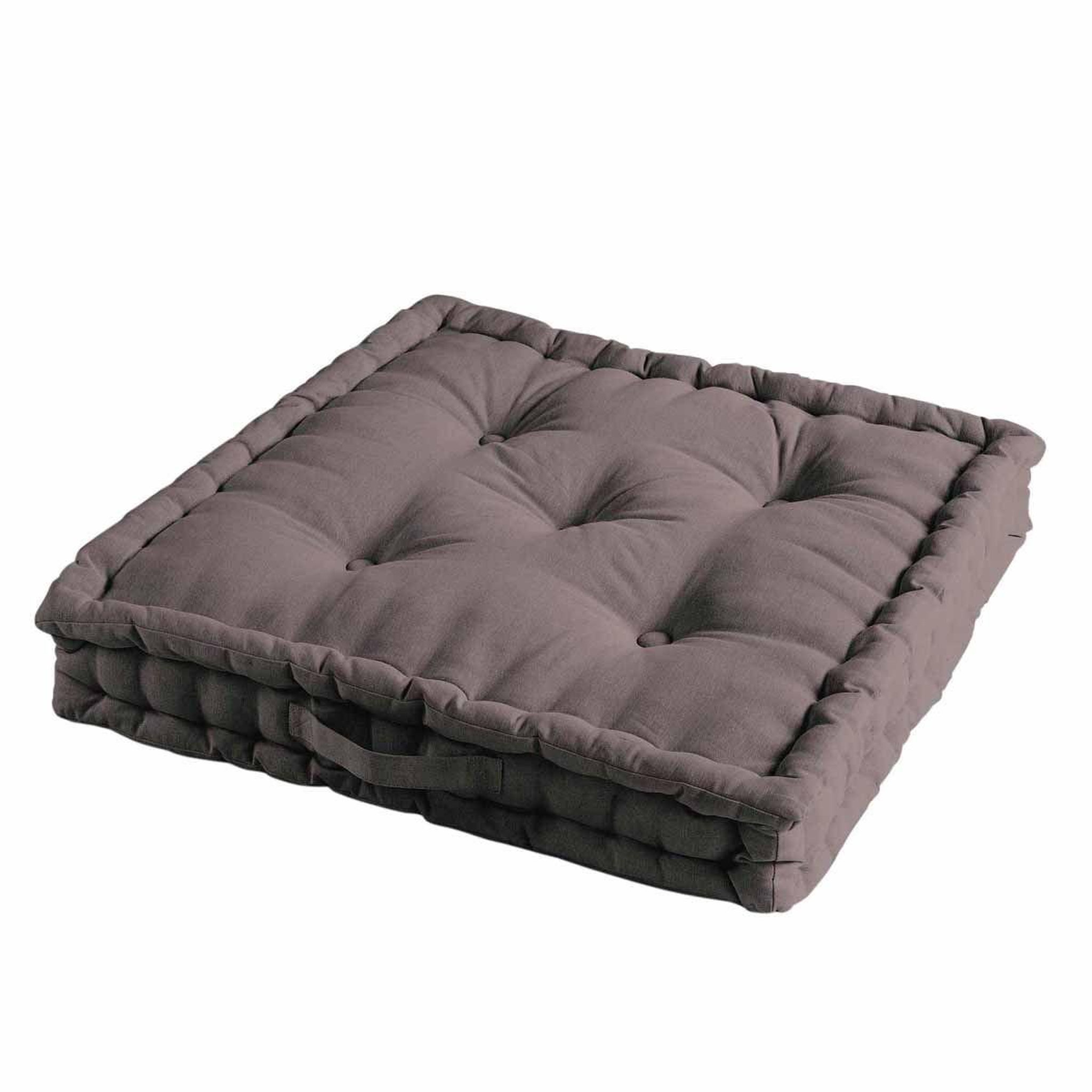 Douceur d'Intérieur Coussin de Sol  Pacifique  60x60cm Taupe
