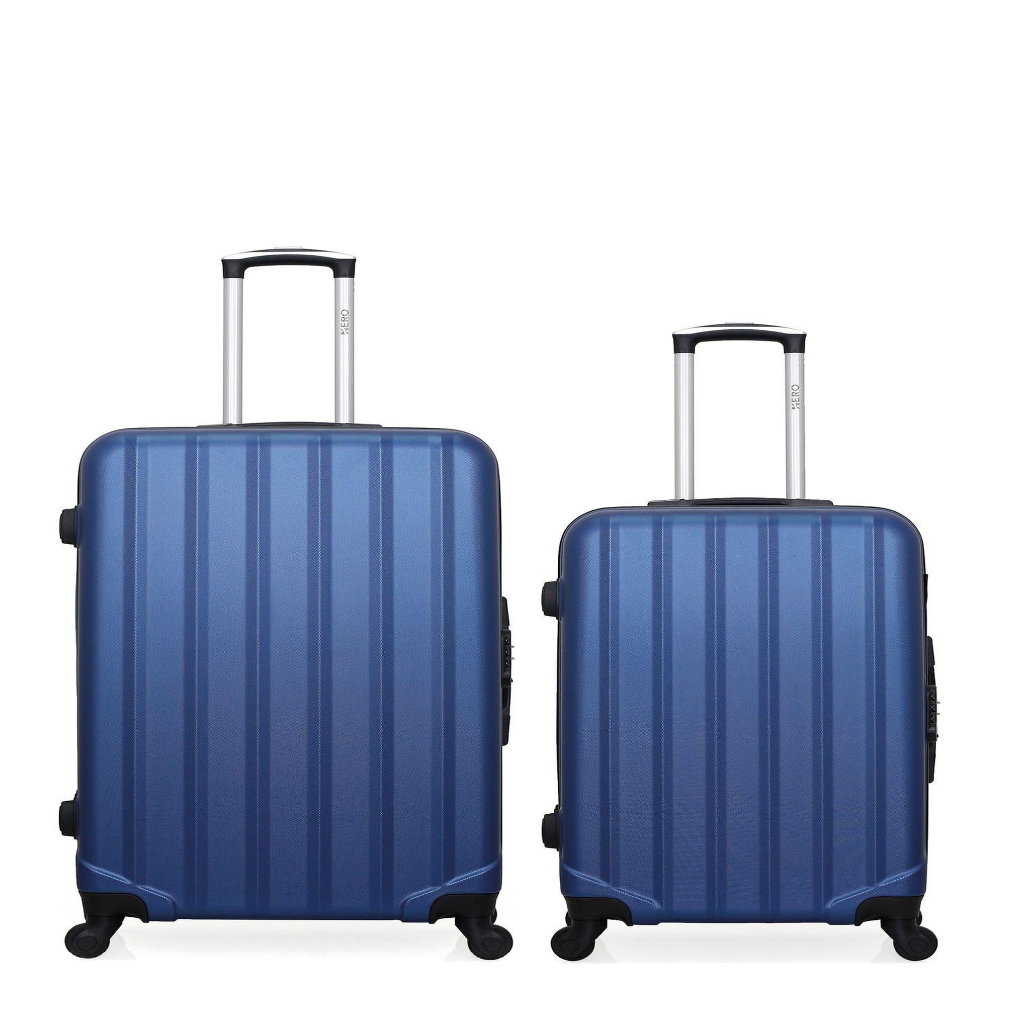 HERO Hero - lot de 2 - valise grand format et valise weekend himalaya. Coloris disponibles : Rose, Noir, Bleu, Gris, Beige