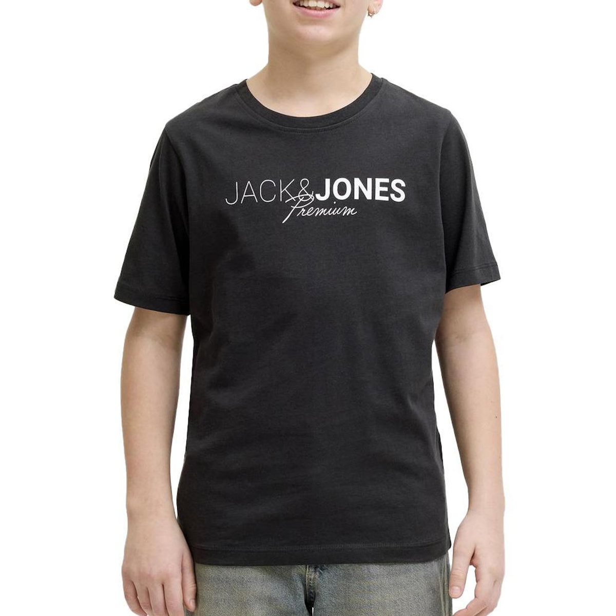 Jack & Jones T-Shirt Noir Garçon Jack & Jones Blaneo