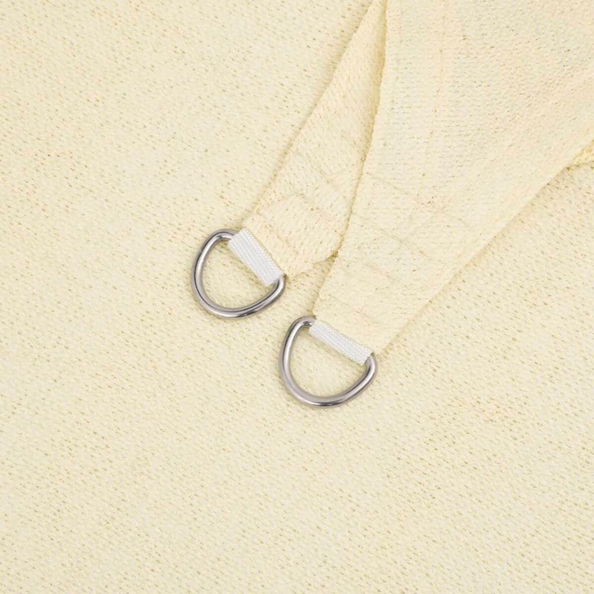 VIDAXL Voile d'ombrage 160 g/m^2 Creme 3x5 m PEHD