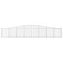 Voir la diapositive 4 : VIDAXL Paniers a gabions arques 20 pcs 400x30x60/80 cm Fer galvanise