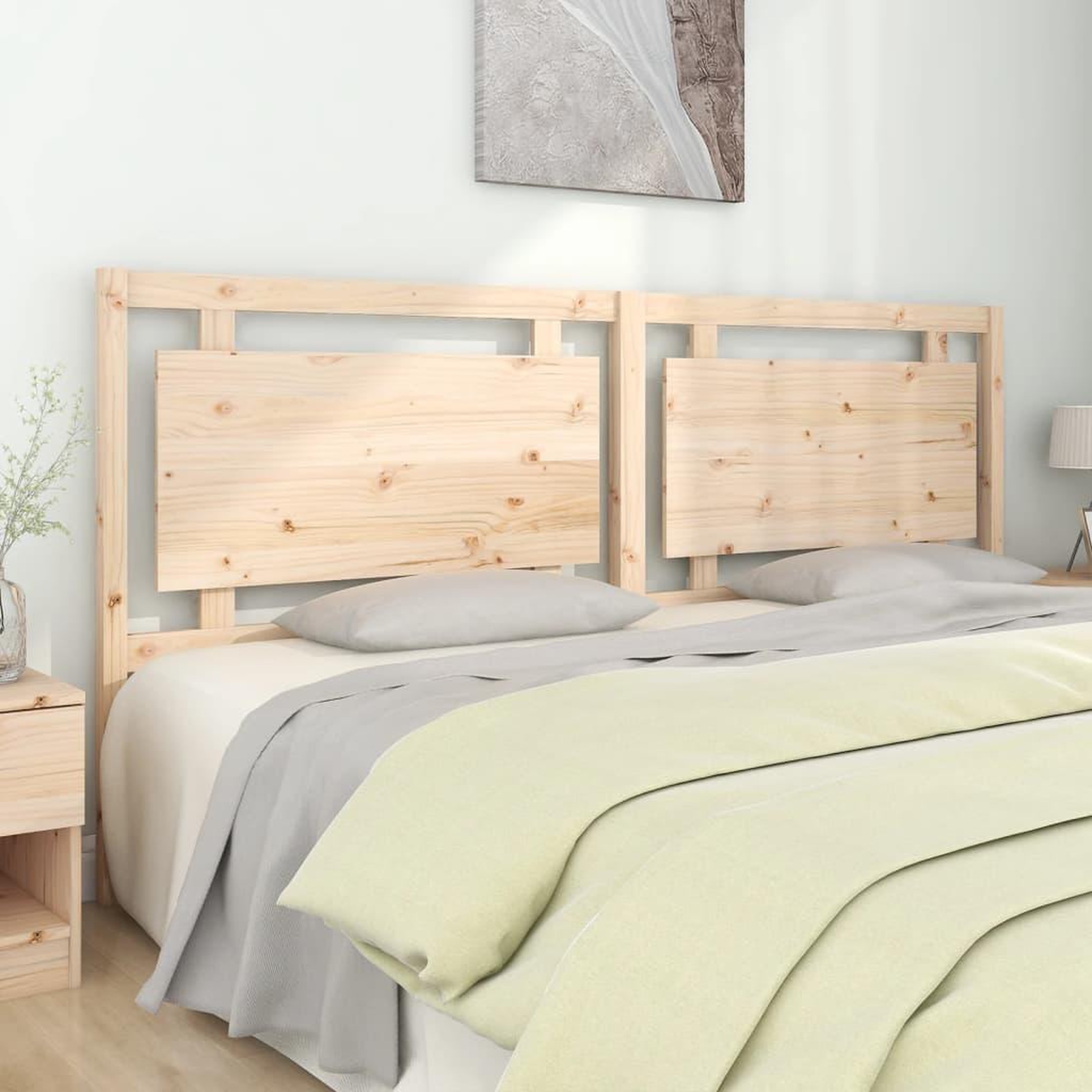 Voir la diapositive 1 : VIDAXL Tete de lit 205,5x4x100 cm Bois massif de pin