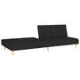 Voir la diapositive 5 : VIDAXL Canape-lit a 2 places noir tissu