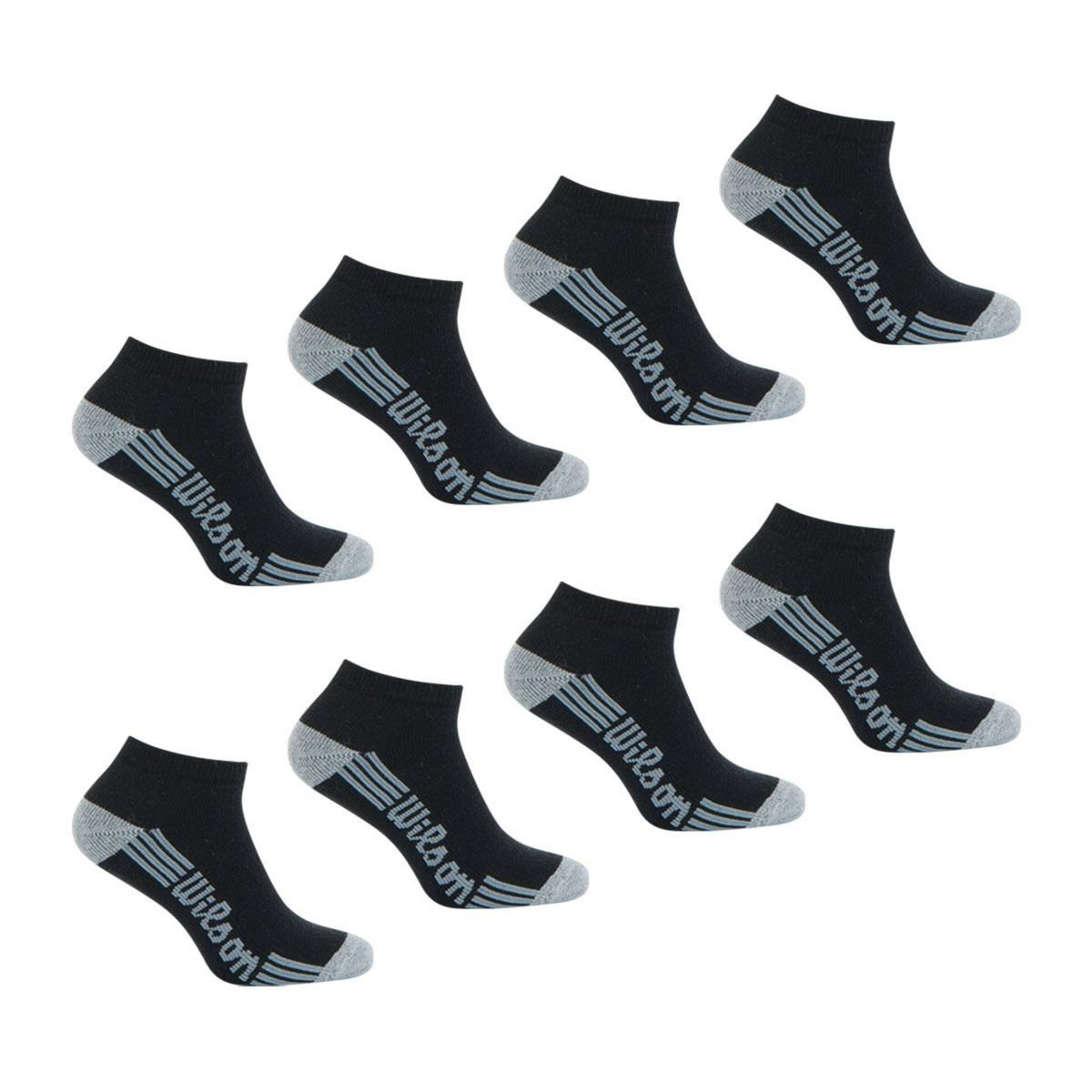 WILSON Lot de 8 paires de chaussettes basses homme Access Wilson