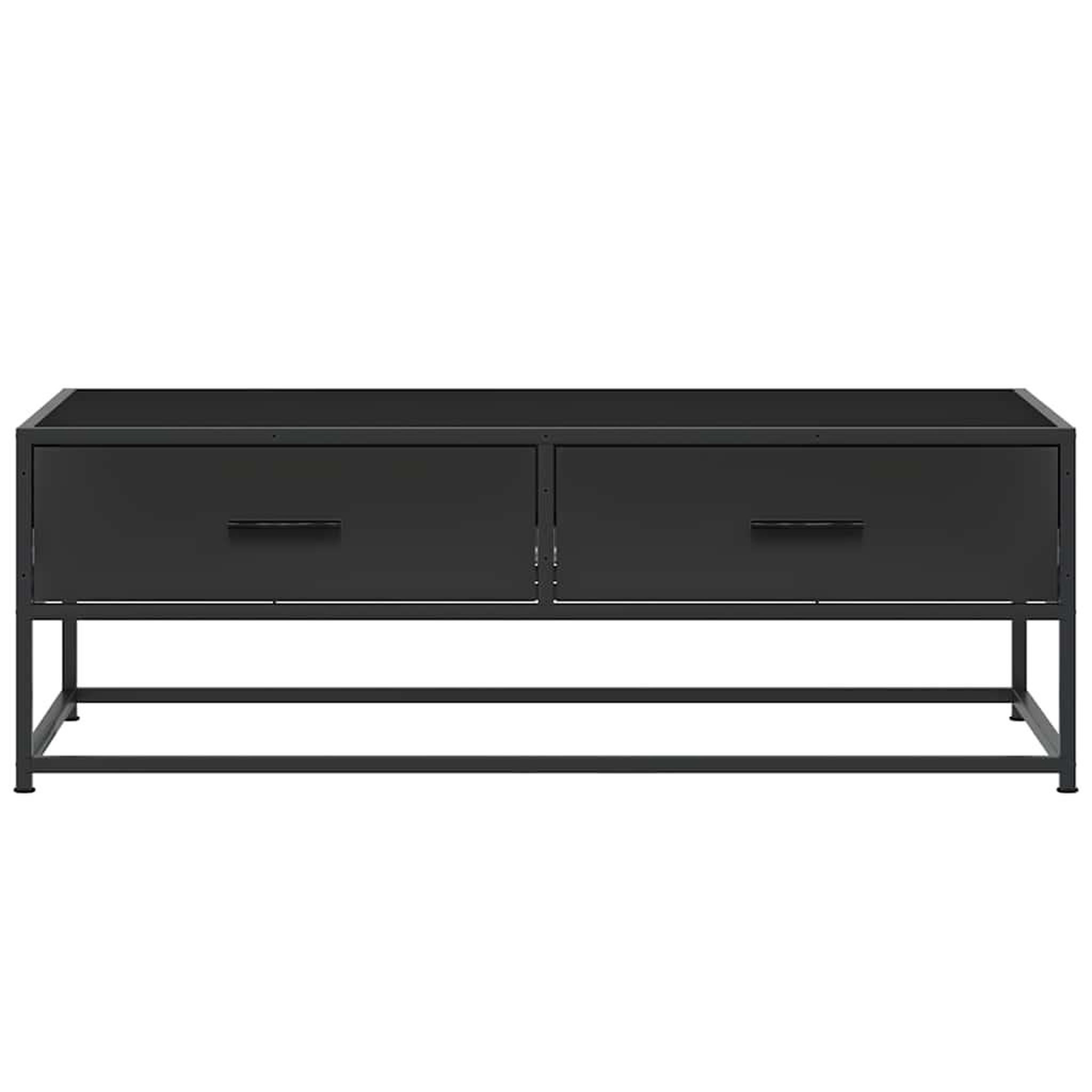 Voir la diapositive 5 : VIDAXL Table basse noir 100x50x35 cm bois d'ingenierie et metal