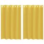 Voir la diapositive 2 : VIDAXL Rideaux en voile avec œillets 2 pcs jaune