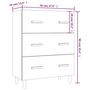 Voir la diapositive 6 : VIDAXL Buffet Blanc brillant 70x34x90 cm Bois d'ingenierie