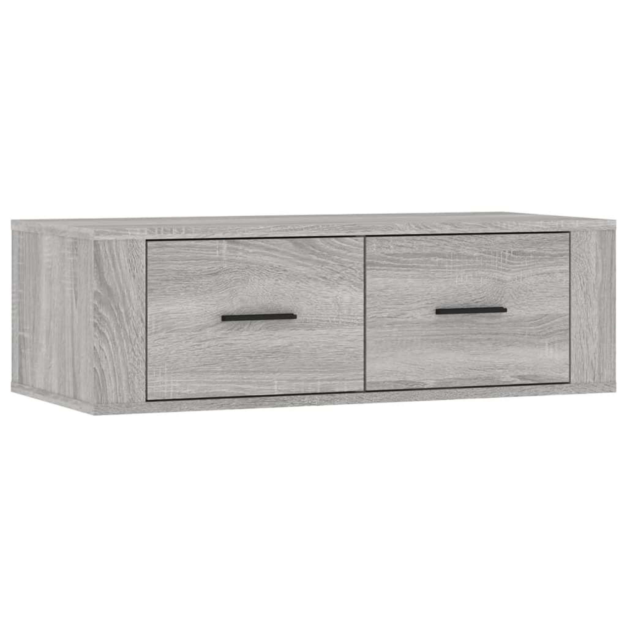 Voir la diapositive 2 : VIDAXL Armoire TV suspendue Sonoma gris 80x36x25 cm Bois d'ingenierie