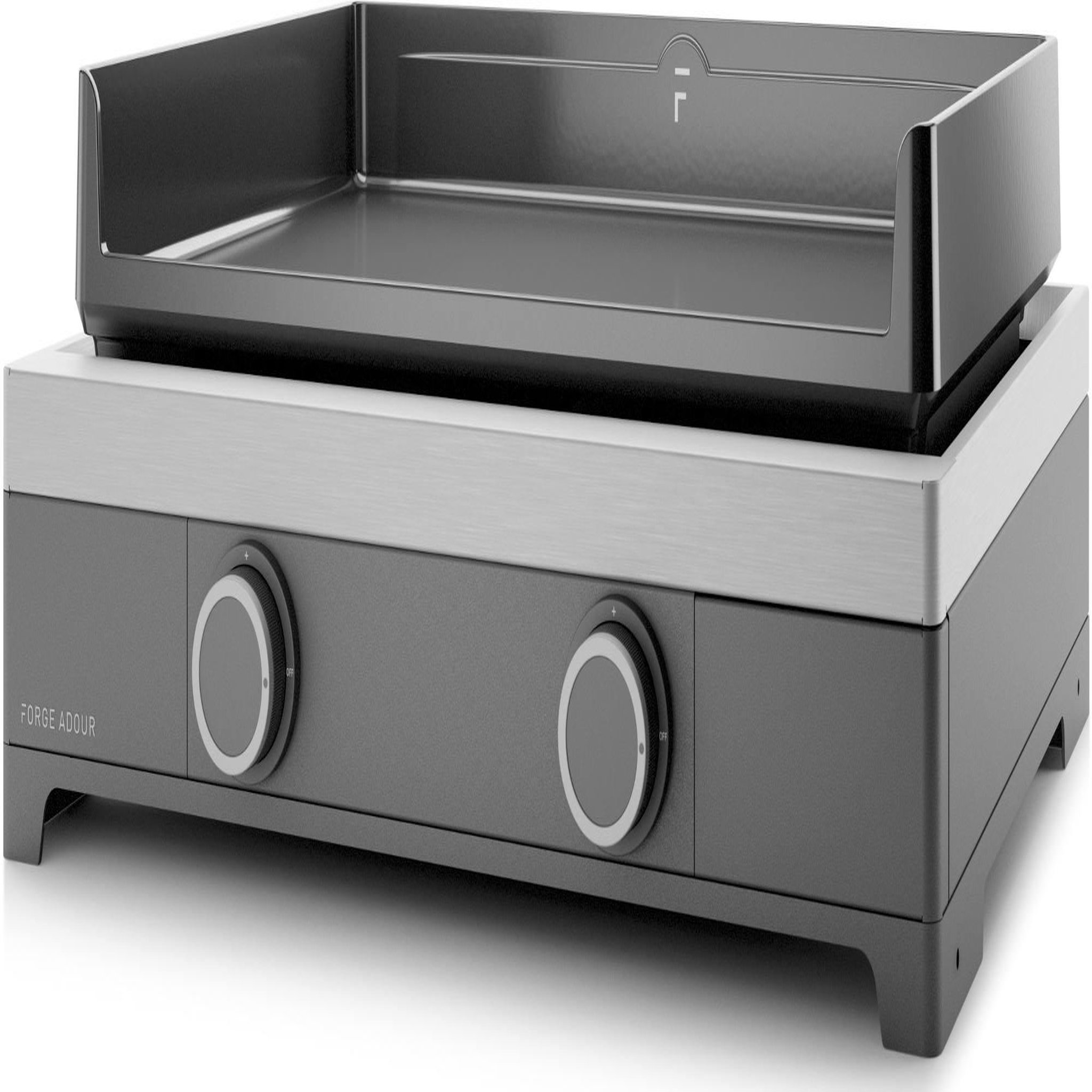 FORGE ADOUR Plancha gaz 5300w plaque fonte émaillée 58.5x40.2cm - moderng60a