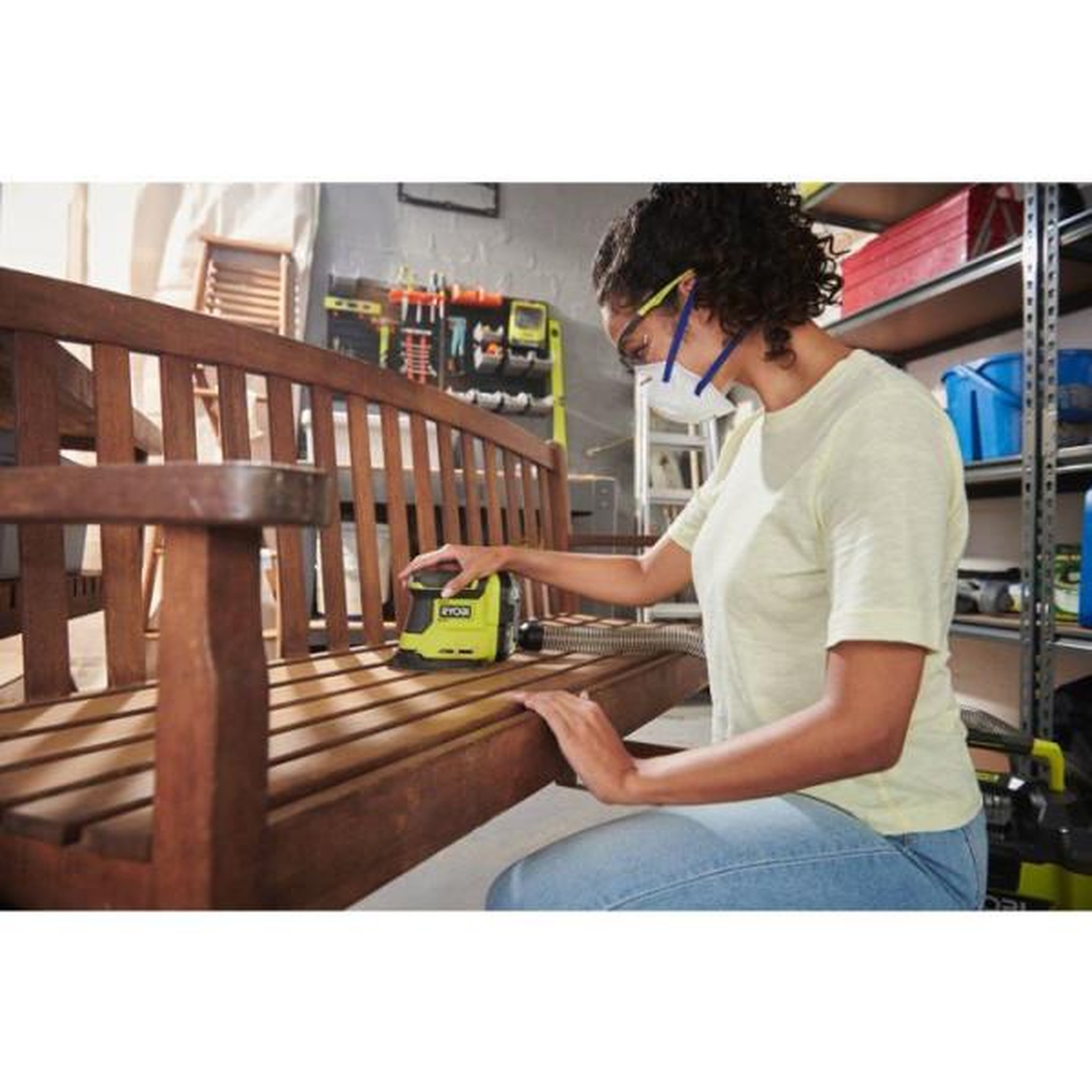 Voir la diapositive 2 : Ryobi Ryobi pack 3 outils one+ 18v perceuse-visseuse + scie sauteuse + ponceuse delta + batteries 4ah & 2ah + chargeur r18ck3g-242g