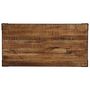 Voir la diapositive 4 : VIDAXL Table a manger Bois de manguier brut massif et Acier 120 cm