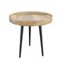 Voir la diapositive 1 : Rendez vous déco Table d'appoint ronde en bois de manguier foncé D40 cm - Palak
