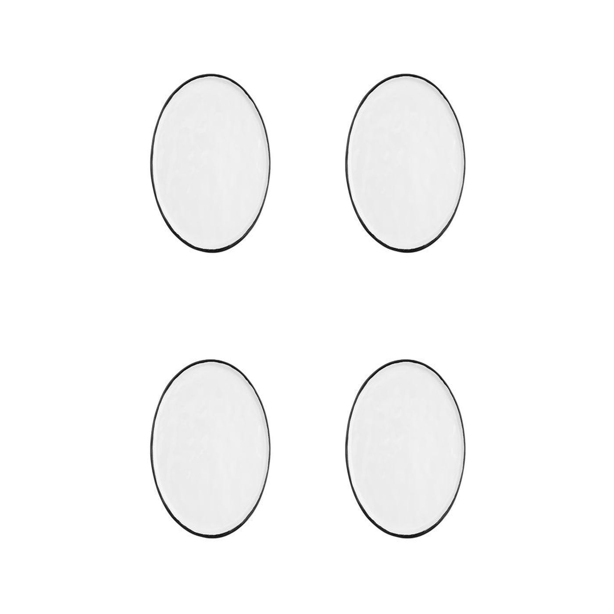 BJORN Assiette pure ø16,5cm - 4 pièces - blanc neige