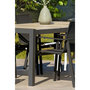 Voir la diapositive 2 : Paris Prix Table de Jardin en Céramique  Venise  195cm Gris Anthracite
