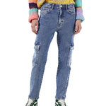 NOISY MAY Jeans Cargo Bleu Femme Noisy May Moni. Coloris disponibles : Bleu