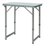 Voir la diapositive 1 : OUTSUNNY Table pliante table de camping table de jardin hauteur réglable aluminium MDF blanc