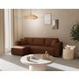 Voir la diapositive 1 : BEST MOBILIER Topaze - canapé d'angle réversible 4 places convertible avec coffre en simili