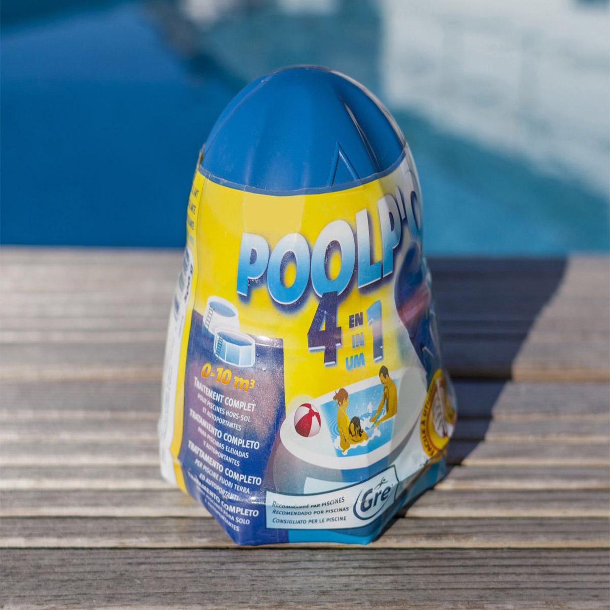 Voir la diapositive 2 : GRE Traitement complet poolp'o pour piscine jusqu'à 10 m³ - gré
