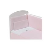 INTERBABY Parure de lit 3 Pcs. Nid d'abeille Mod. Astrid Rose