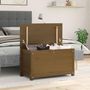 Voir la diapositive 1 : VIDAXL Boîte de rangement Marron miel 80x40x45,5 cm Bois massif de pin