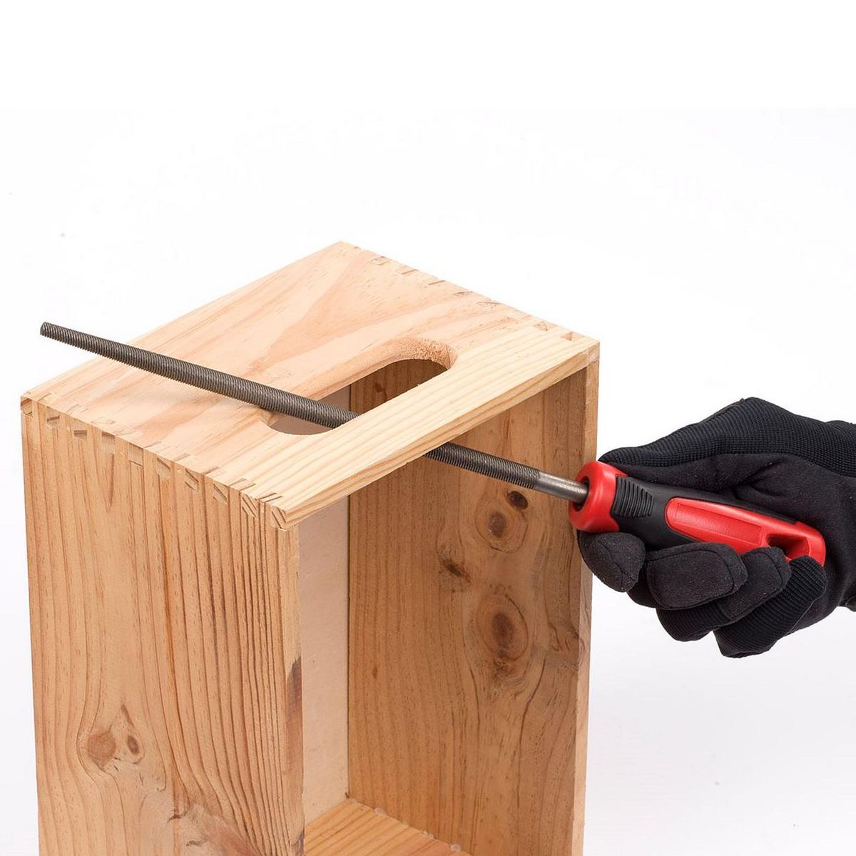 KREATOR Lime à bois ronde 200mm Kreator