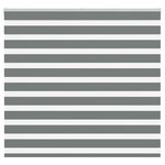 VIDAXL Store zebre gris fonce largeur du tissu 150,9 cm polyester