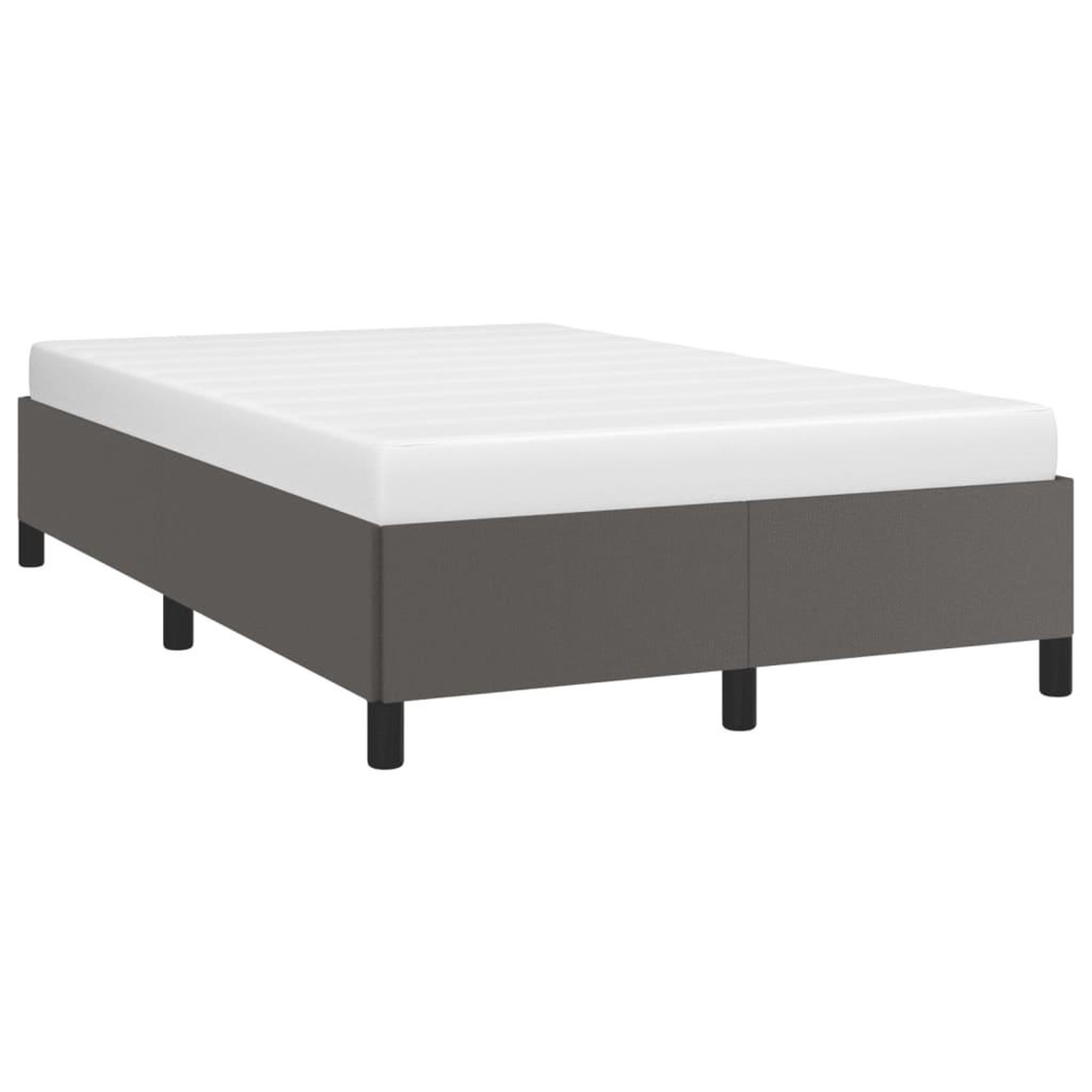 Voir la diapositive 4 : VIDAXL Cadre de lit sans matelas gris 120x190 cm similicuir