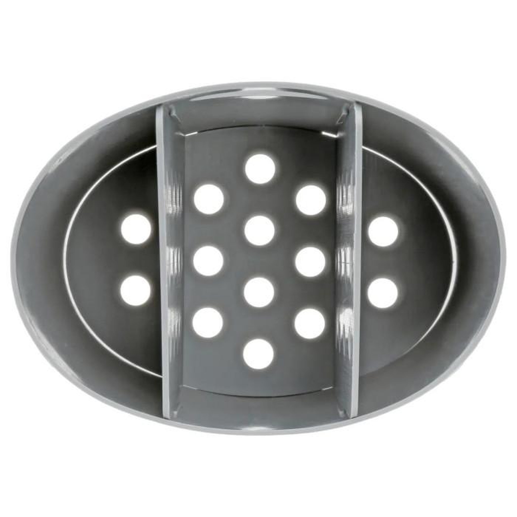 Voir la diapositive 2 : FIVE Égouttoir à Couverts  3 Compartiments  14cm Gris