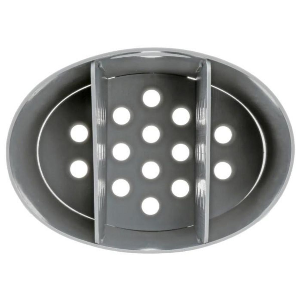 FIVE Égouttoir à Couverts  3 Compartiments  14cm Gris