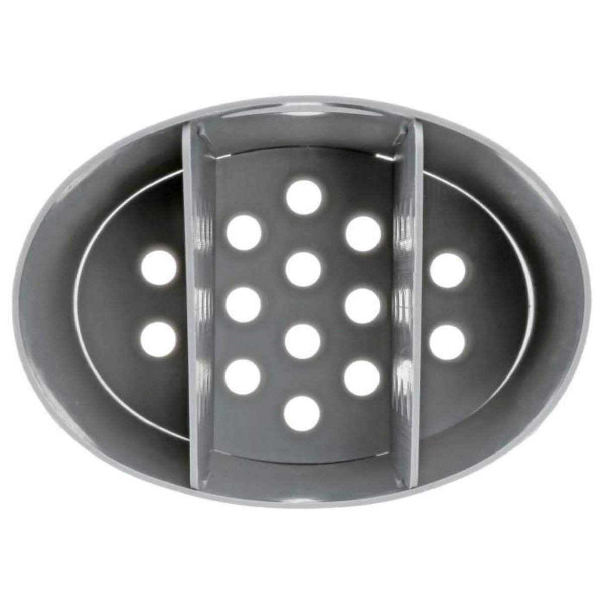 FIVE Égouttoir à Couverts  3 Compartiments  14cm Gris